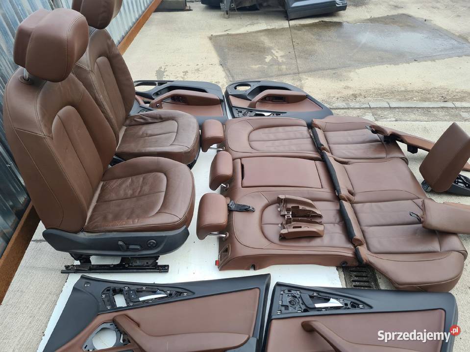 FOTEL FOTELE SKÓRA AUDI A6 C7 SEDAN KOMBI BRĄZ Przystajń