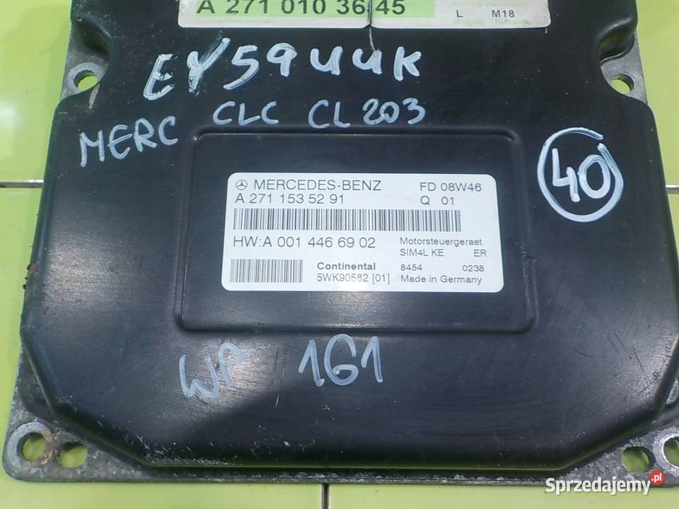 MERCEDES CLC CL203 18 K AUT 09r COUPE sterownik