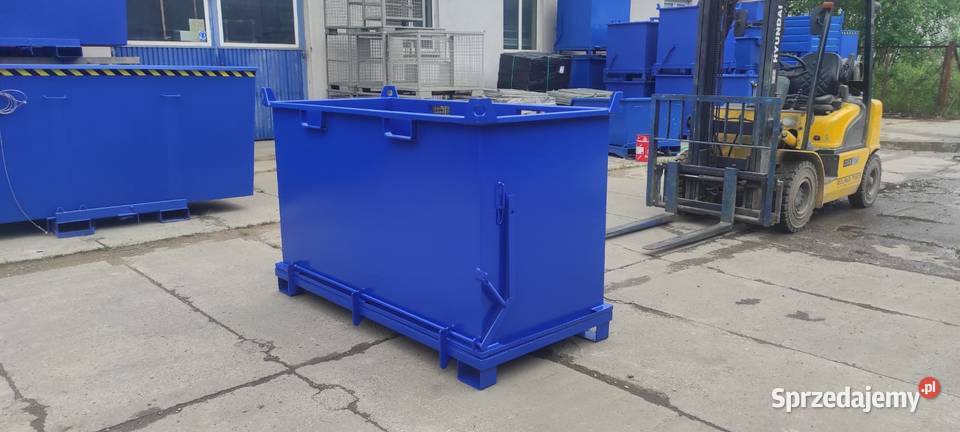 Kontener z klapowym dnem PMDB 1500 L polskiego Kielce