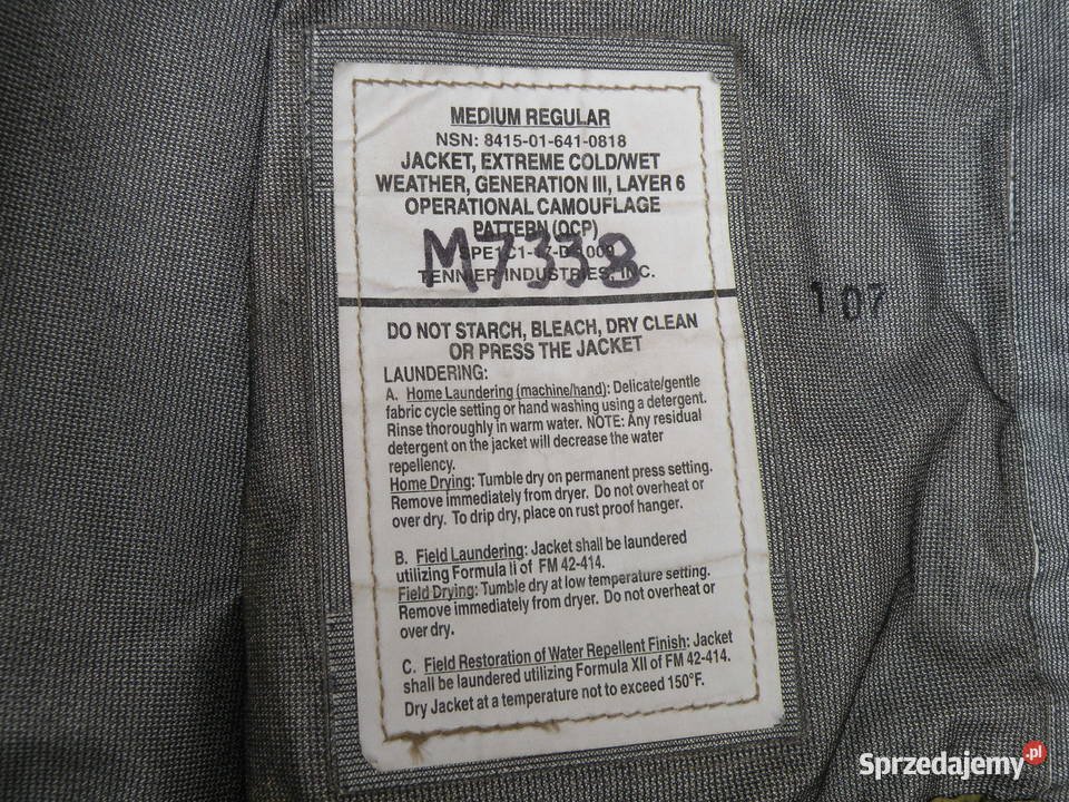 Parka ECWCS gen III multicam ocp medium regular sprzedam