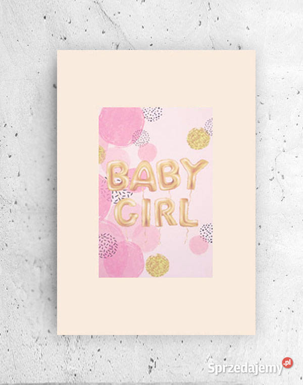 pastelowy plakat dziewczynki baby girl plakat A4 Olsztyn