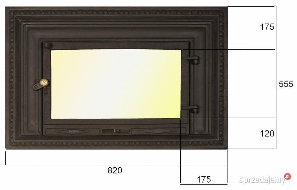 Drzwiczki żeliwne do kominka G1 DRZWI KOMINKOWE Skawina