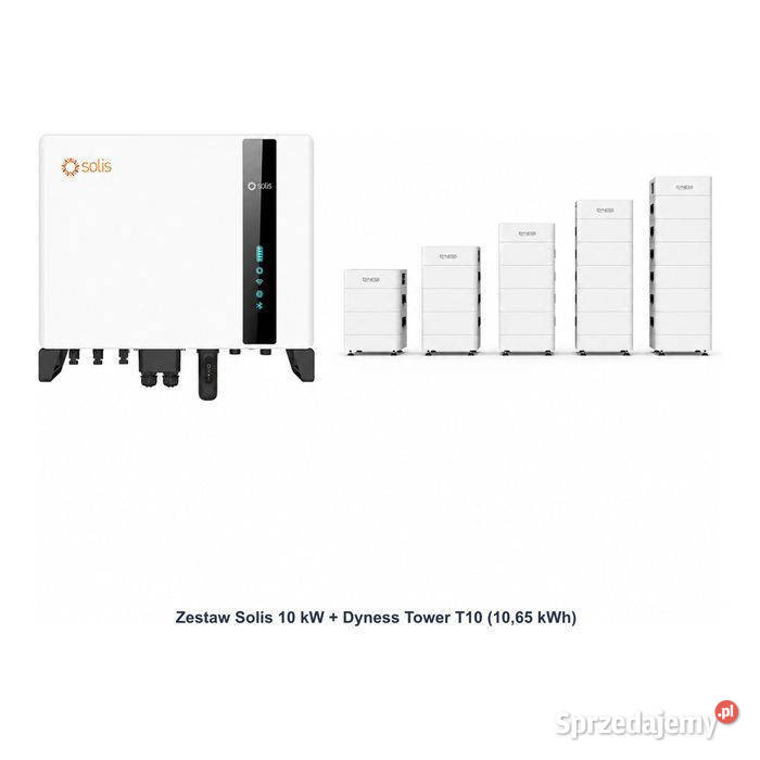 Zestaw Solis 10 kW Dyness Tower T10 1065 kWh