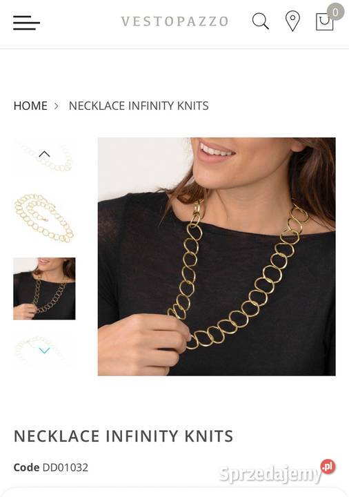 Naszyjnik Infinity Knits Vestopazzo Bydgoszcz