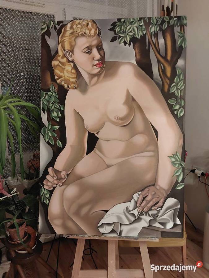 Obraz olej na płótnie według TŁempickiej Częstochowa