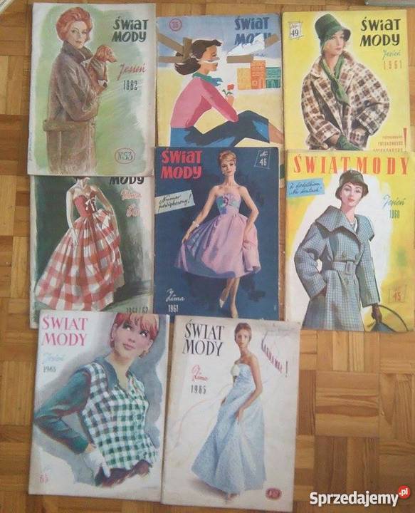 Świat Mody stare czasopisma śliczne wielkopolskie Pleszew