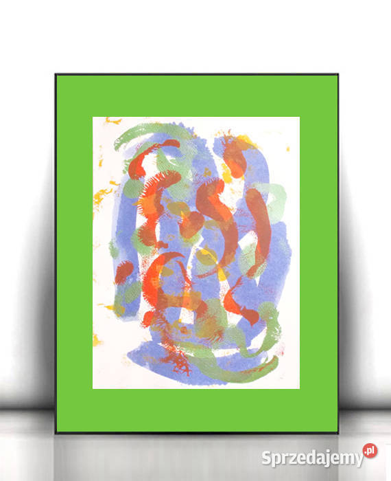 nowoczesny obraz 30x40 ręcznie malowana wielokolorowy Bydgoszcz