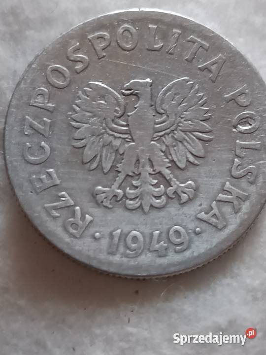 Sprzedam monetę 50 groszy 1949 mała skrętka Chełm