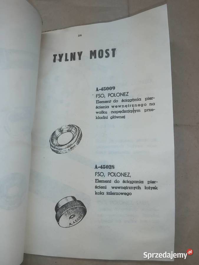 FSO Polonez Katalog narzędzi specjalistycznych Poradniki, albumy i reportaże mazowieckie