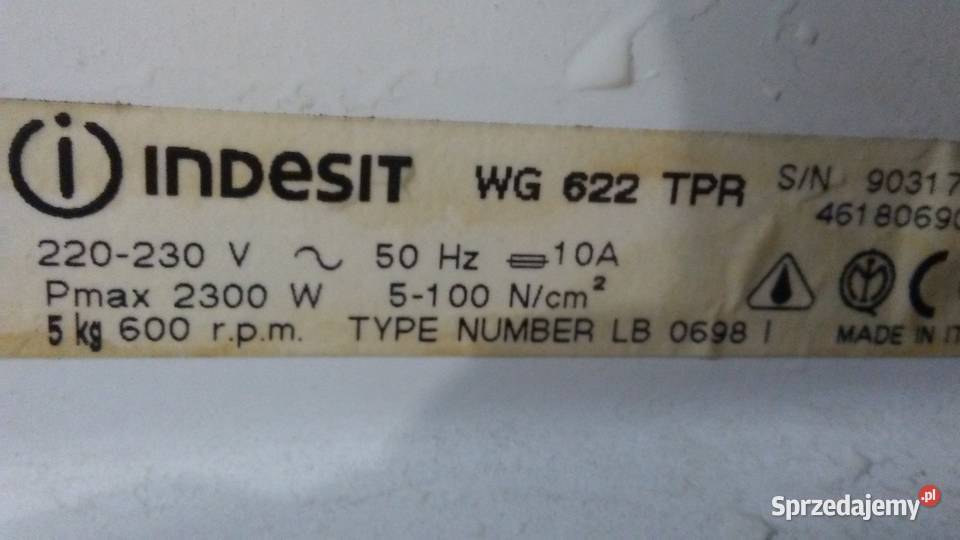 silnik pralki Indesit WG 622 Warszawa