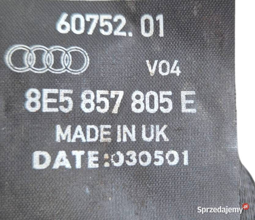 PAS BEZPIECZEŃSTWA TYŁ AUDI A4 B6 A4 B7 Działoszyce sprzedam