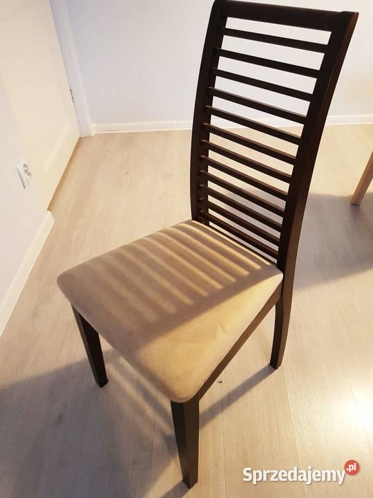 6 sztuk solidnych krzeseł drewnianych łódzkie sprzedam