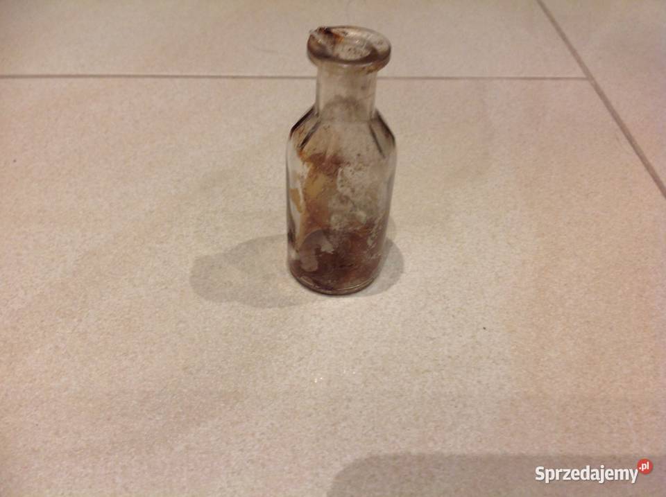Mała Buteleczka Szklana Niemiecka Apteczna STARA Nowa Sól
