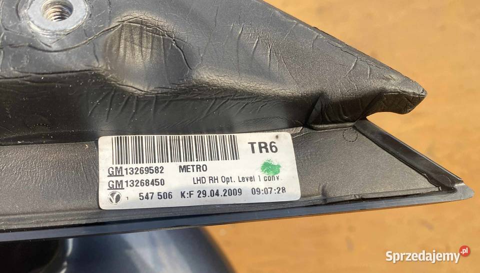 OPEL INSIGNIA A LUSTERKO LUSTRO LEWE Z168 Radom sprzedam