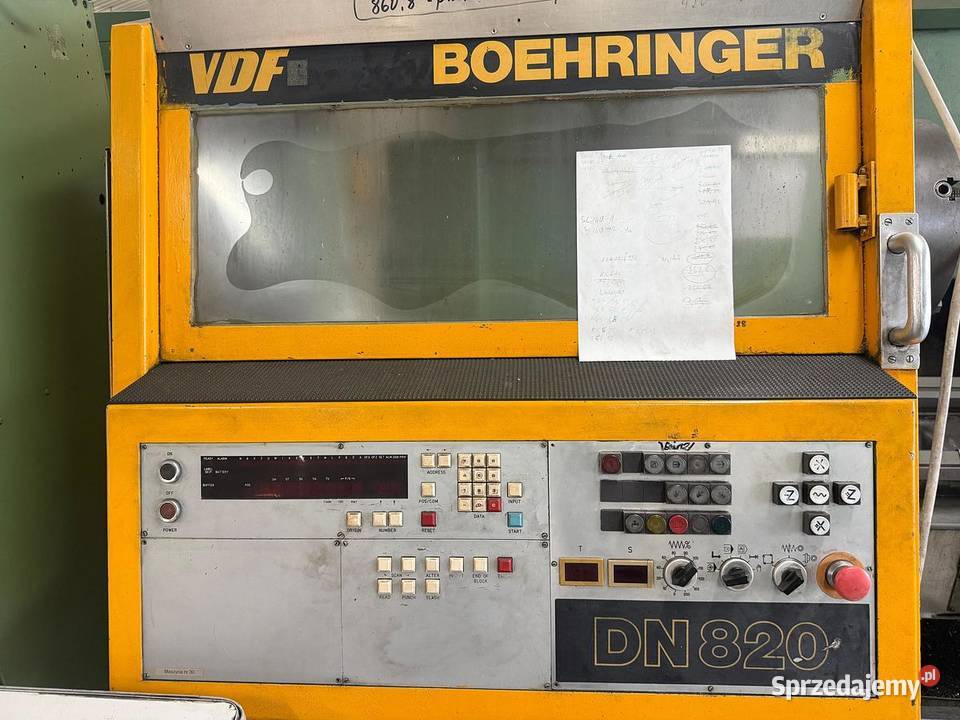 Tokarka CNC VDF Boehringer DN 820 2 Tarnowskie Góry sprzedam