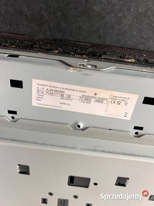 Płyta indukcyjna BOSCH 46 kW 60 Transport Elektronika Warszawa
