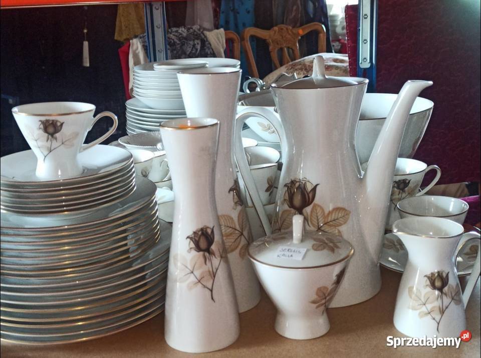 Wazon Seria Schattenrose Rosenthal Model Form Porcelana i szkło Gdańsk