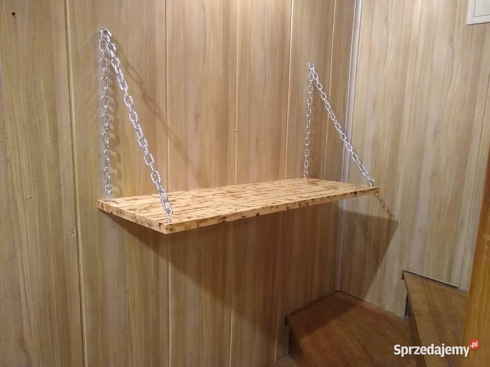 Półka drewniana wisząca