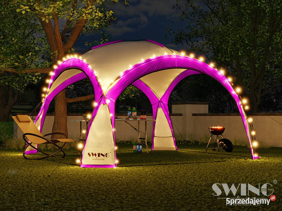 PAWILON OGRODOWY KOPUŁA IMPREZOWA 45x45m LED Kalety