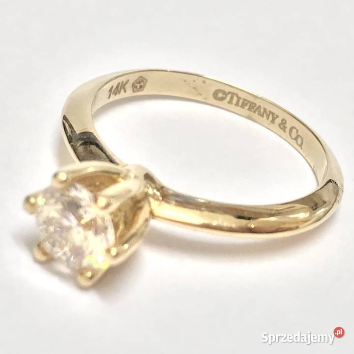 TIFFANYCo Pierścionek złoty 14K brylant 075ct Warszawa