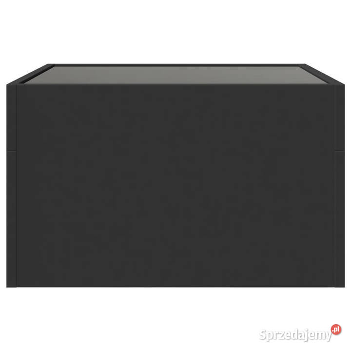 Stolik kawowy z LED Infinity czarny 50x50x30 mazowieckie Warszawa sprzedam