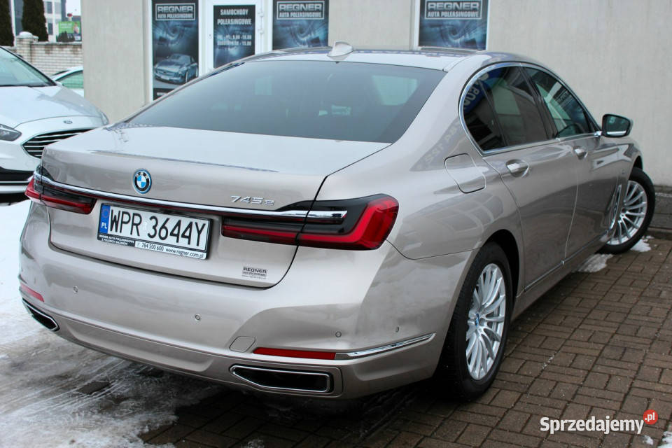 BMW 745 SalonPL FV23 394 Skóra Navi Kamera HUD wielofunkcyjna kierownica Sokołów