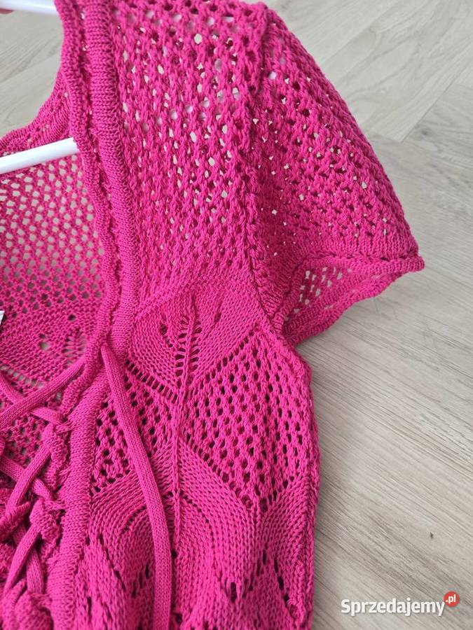 Sukienka narzutka Szydełkowa Boho śląskie Rybnik sprzedam