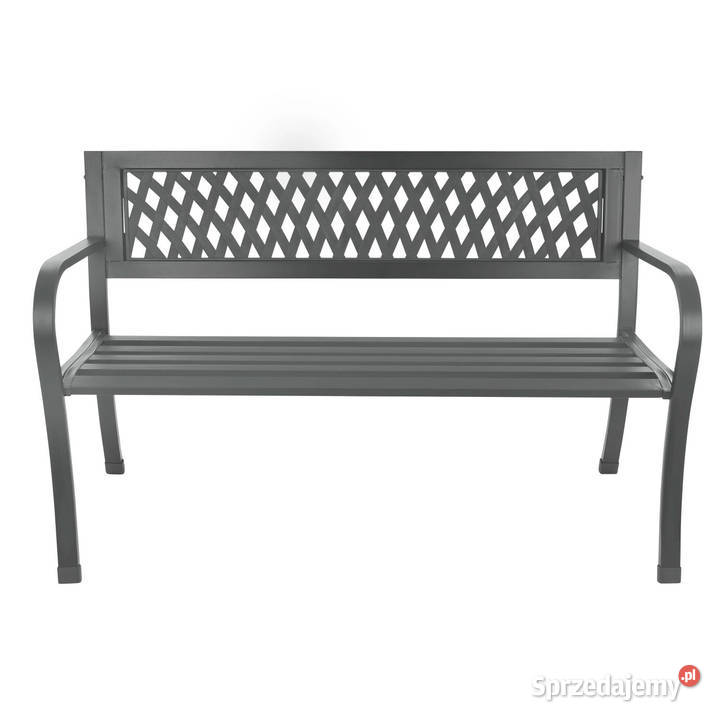 Ażurowa ławka ogrodowa z oparciem parkowa na Smogorzów
