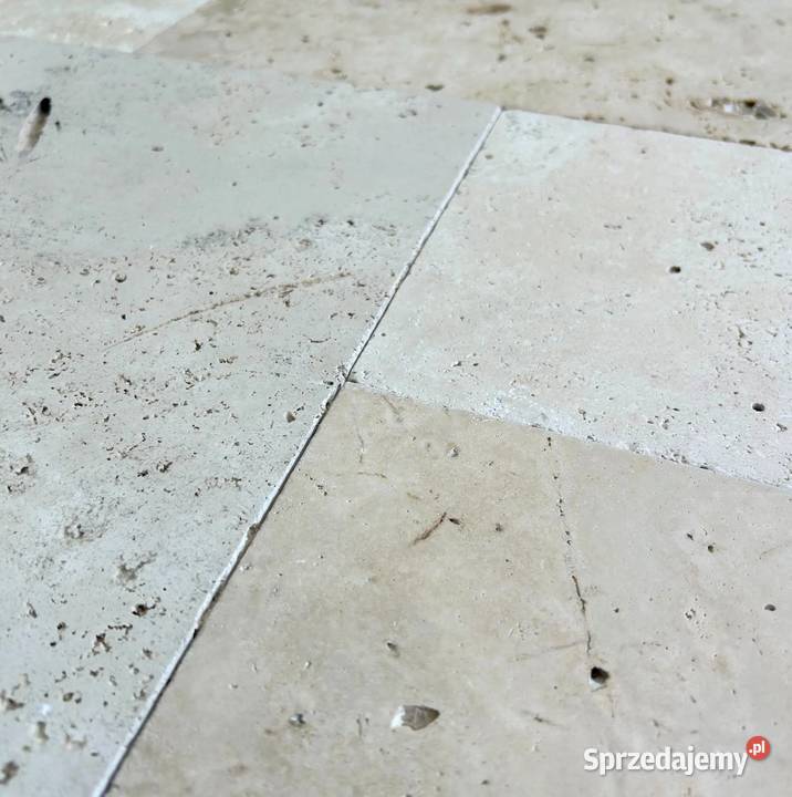 Komplet Kamienny Płytki Trawertyn BIANCHE 0742m2 Warszawa