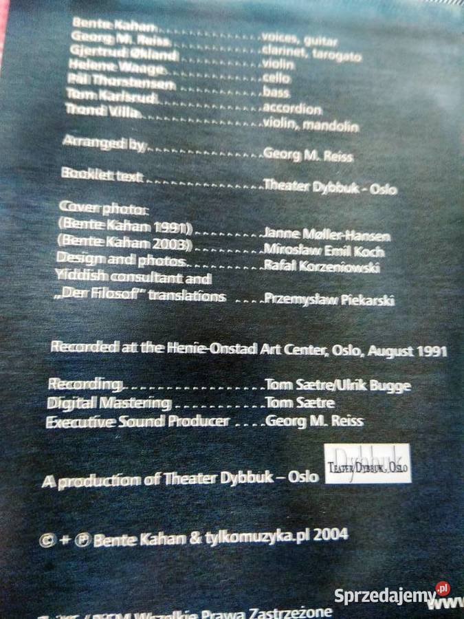 Yiddishkayt Bente Kahan Księgarnia muzyczna Warszawa