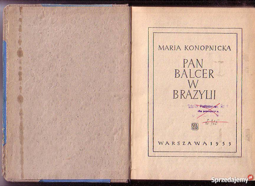 8698 PAN BALCER W BRAZYLII MARIA NKONOPNICKA