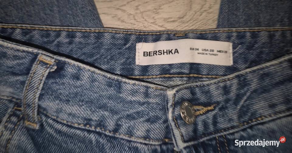 Spodnie jeansowe chłopiec Baggy Bershka 34XS Spodnie Łódź sprzedam