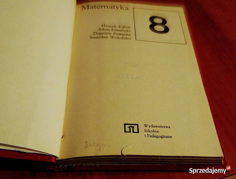 Matematyka 8 podręcznik Henryk Kąkol Łomnicki Gdańsk