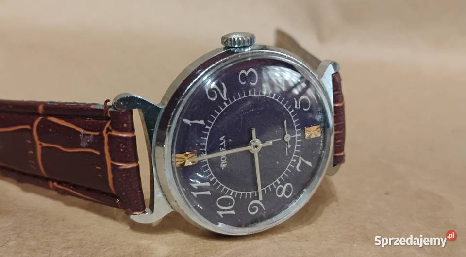 Zegarek Męski Pobieda krab 15 JEWELS 2602 ciemno