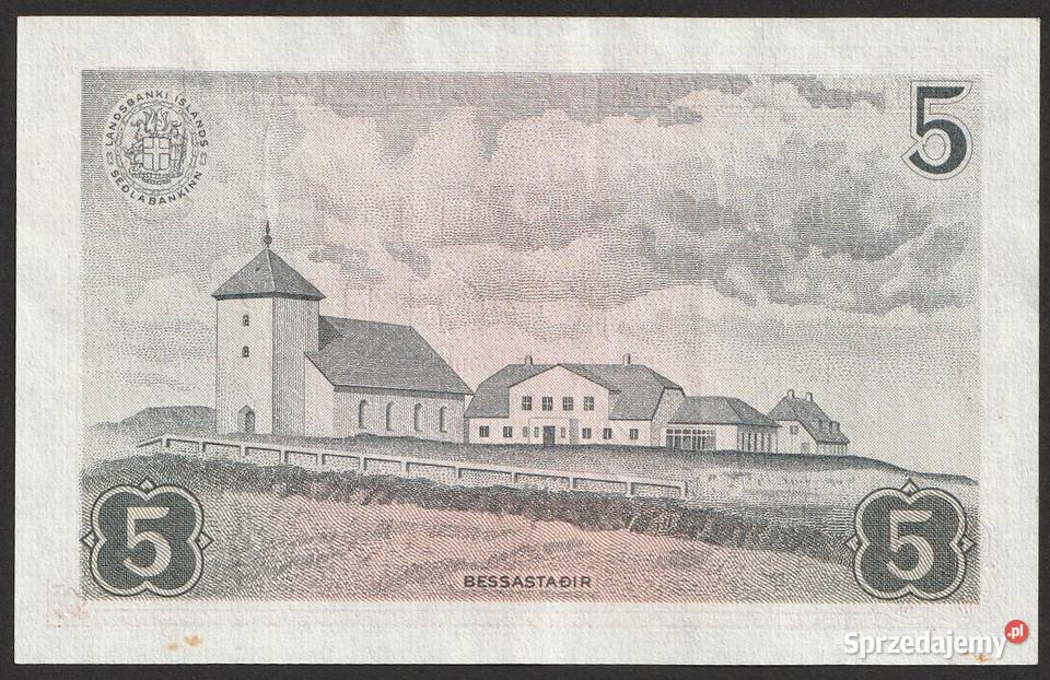 ISLANDIA 5 KORON 1957 STAN 12 łódzkie