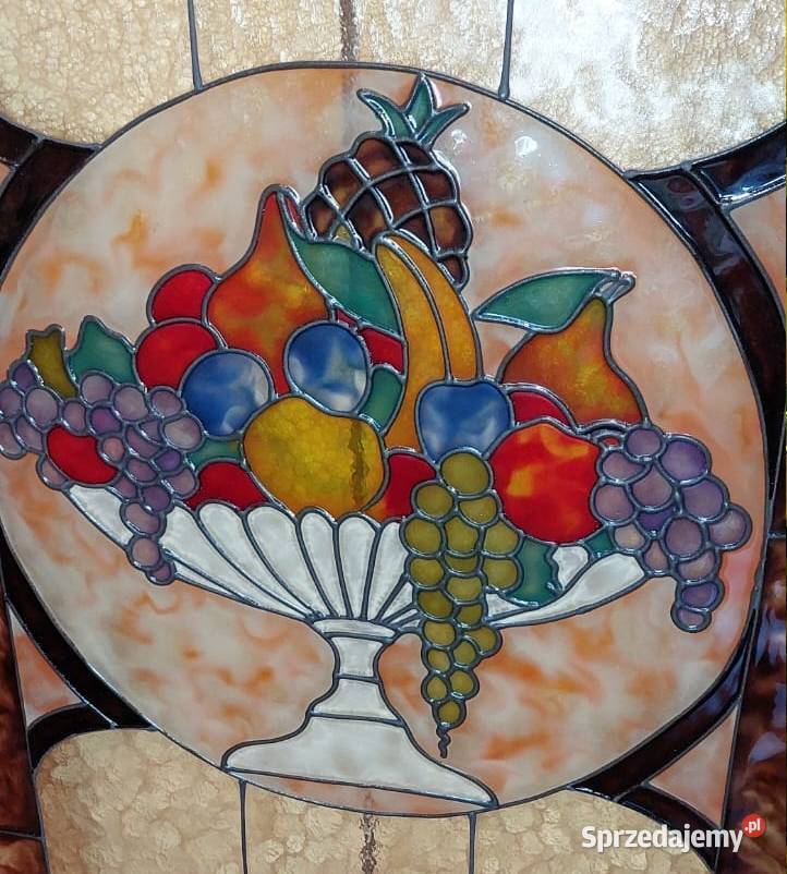 Witraż szklany 142 x 53 Strzelin