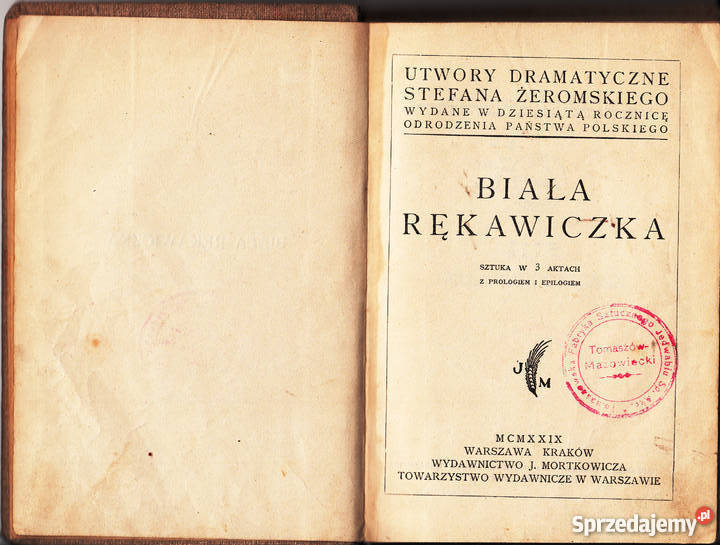 01430 BIAŁA RĘKAWICZKA SZTUKA W 3 AKTACH STEFAN Czyrna