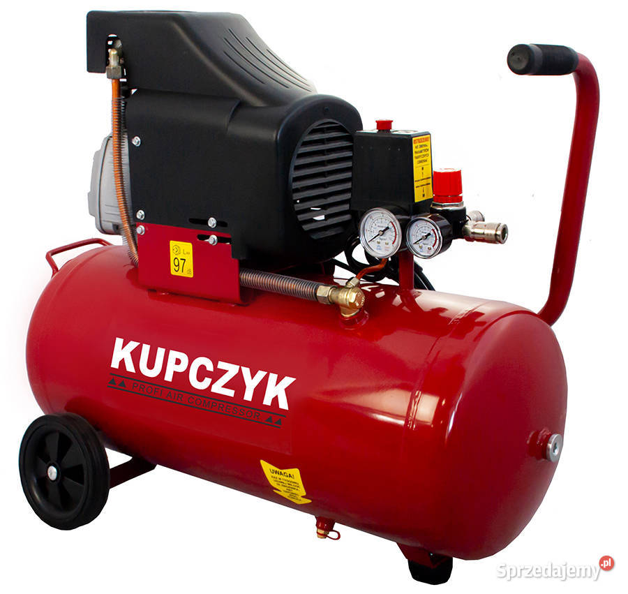 Kompresor Sprężarka 50L Kupczyk FLG50 zestaw Warka