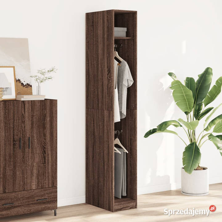 Szafa brązowy dąb 30x50x200 materiał Warszawa sprzedam
