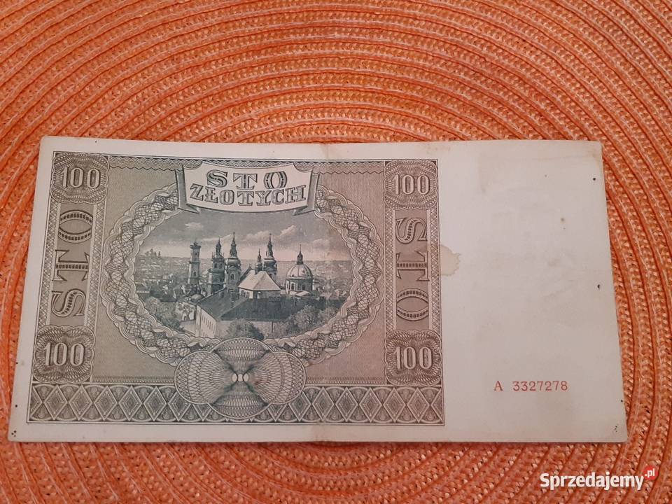 banknot polski 100 z 1941r Łomża sprzedam