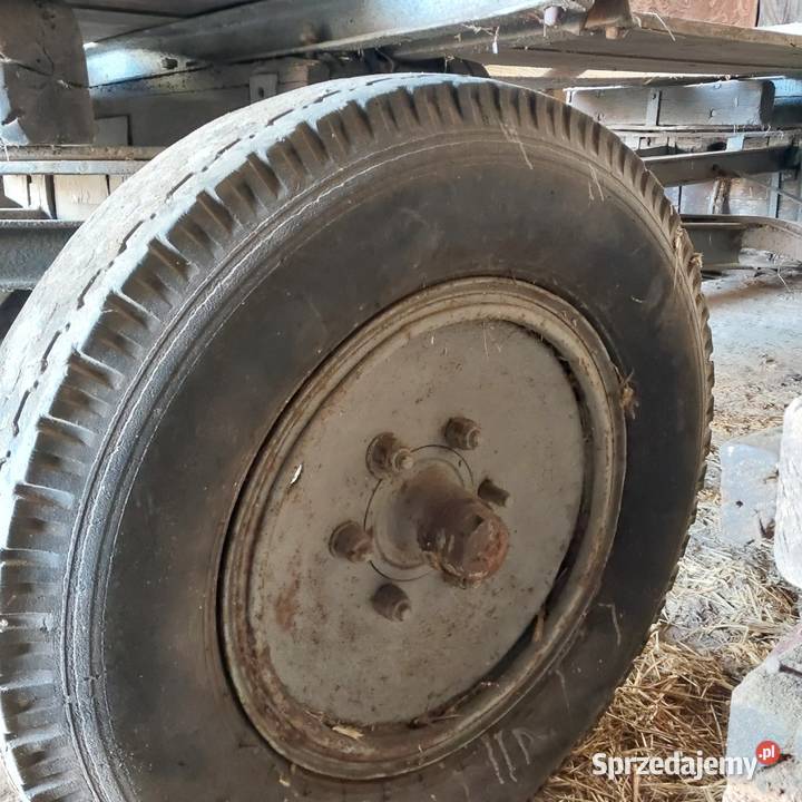 Wóz drewniany 2 Opony nieuszkodzony Kluczbork sprzedam