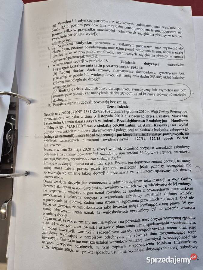 Działka Inwestycyjna jeziorze prąd wielkopolskie Leszno sprzedam