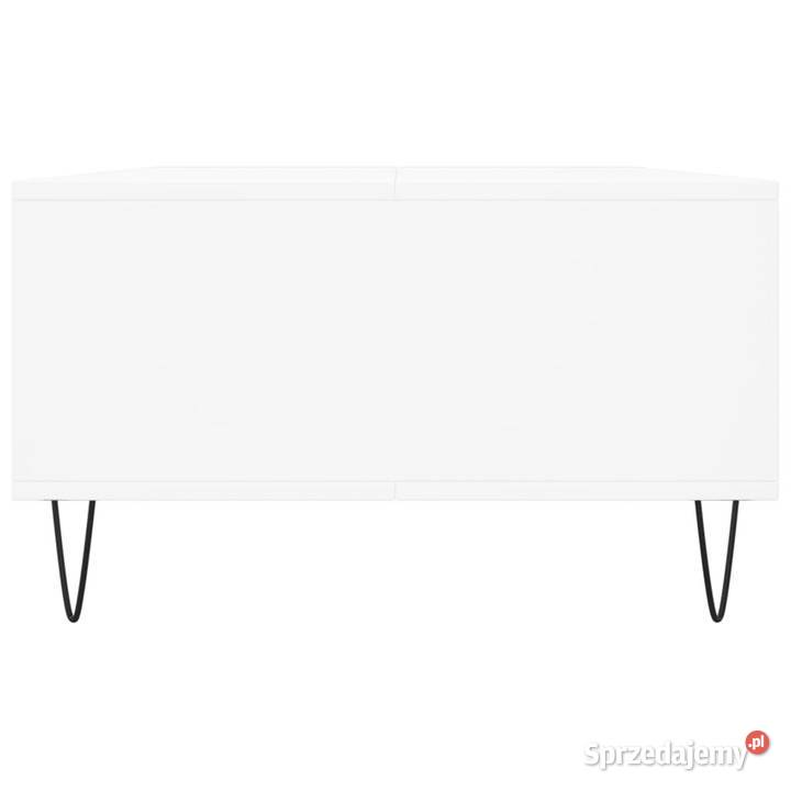 Stolik kawowy biały 104x60x35 materiał Warszawa
