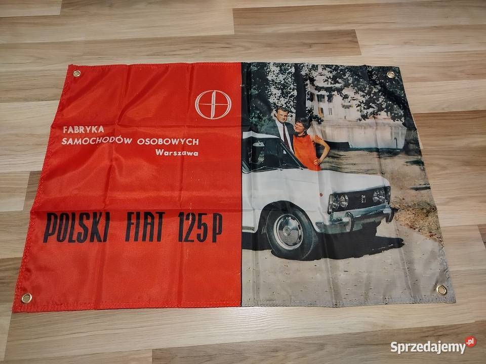 Baner reklamowy billboard plakat materiałowy manualna Fiat wielkopolskie Gniezno