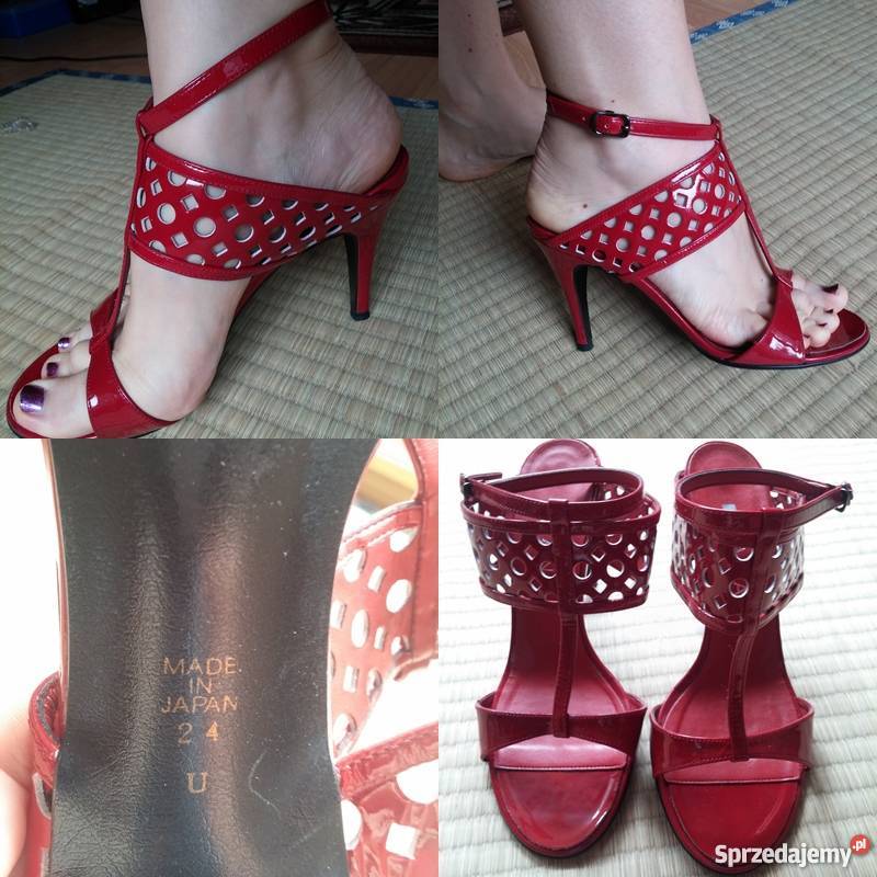 szpilki czerwone sandały Wrocław