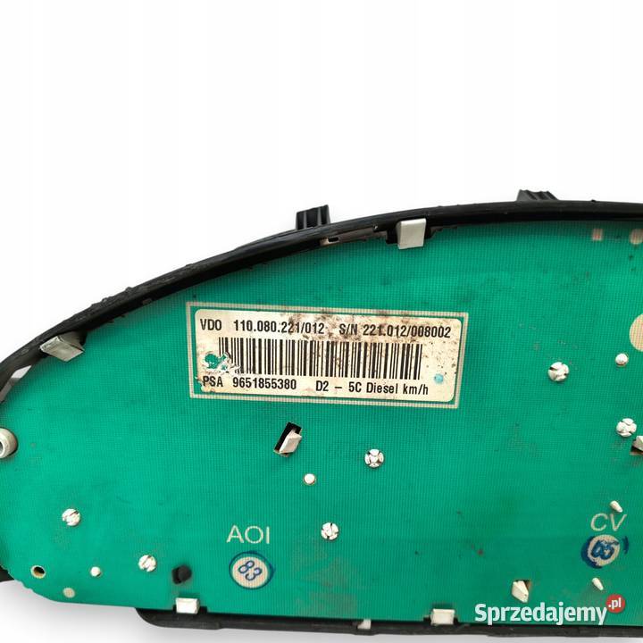 LICZNIK ZEGARY 9651855380 Peugeot 407 16 20 HDI osobowe lubelskie Chełm sprzedam