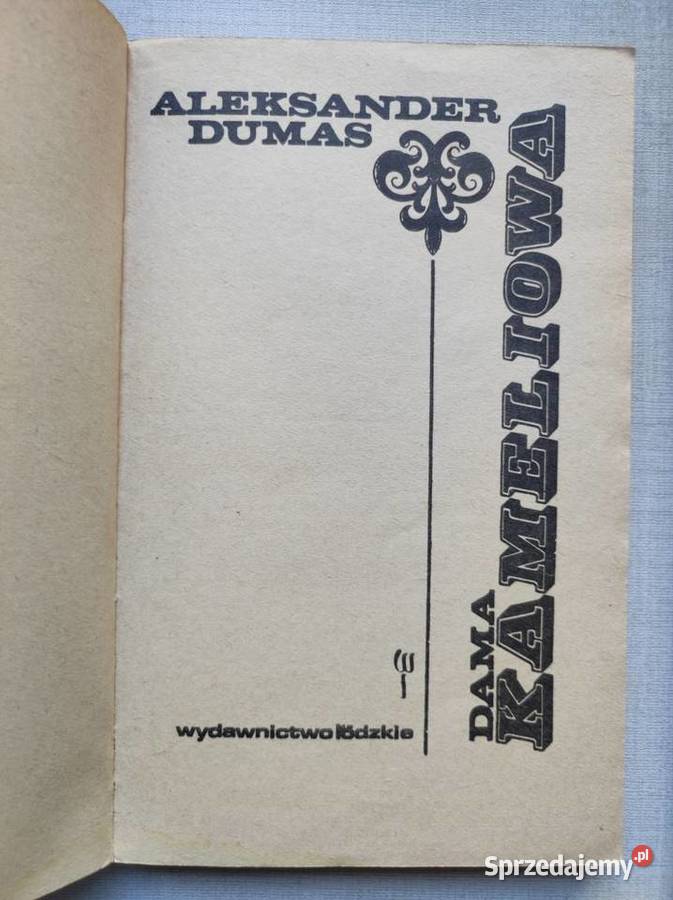 Dama Kameliowa Aleksandr Dumas miękka Kielce sprzedam