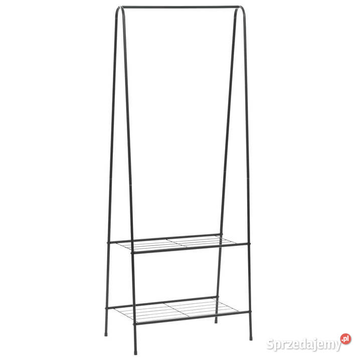 Wieszak na ubrania 59 x 35 x 150 czarny WM246724 Warszawa