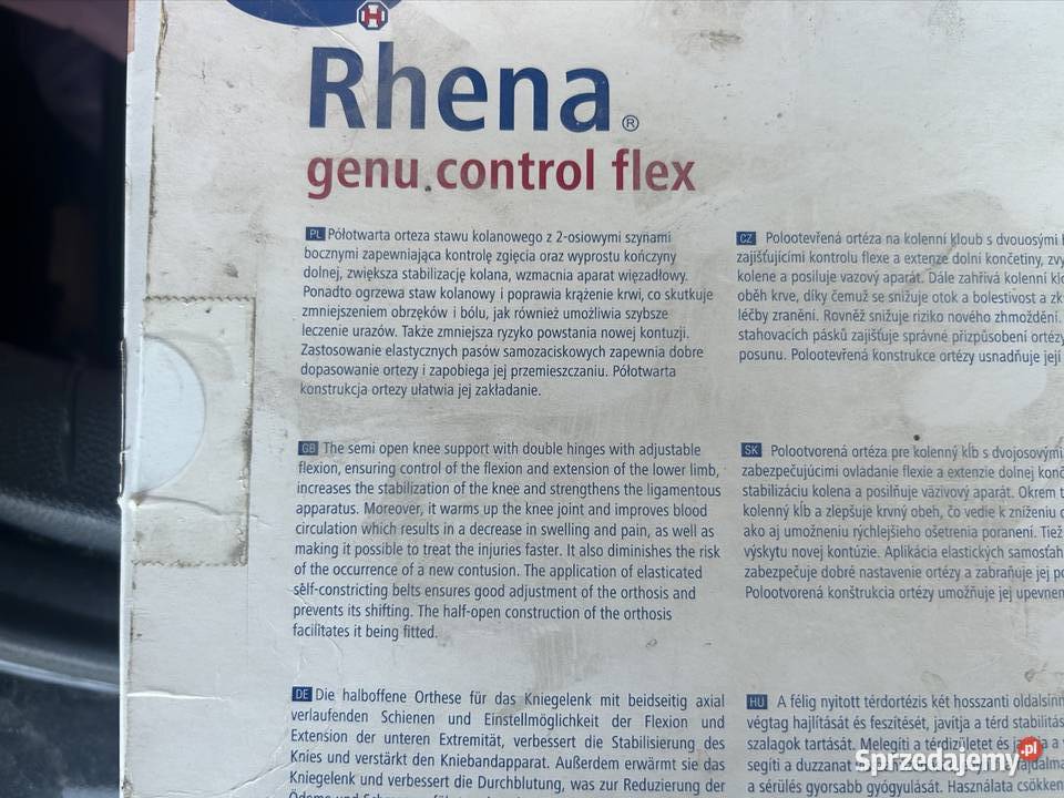 Orteza kolanowa Rhena Genu Control Flex Hartmann Gliwice