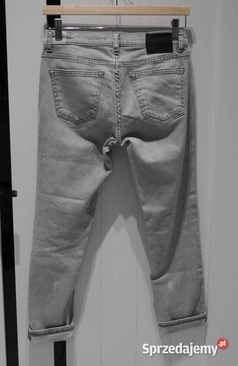 Zara świetne spodnie dziury 78 34 XS Bez wzoru Odzież damska Wrocław
